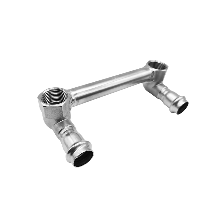 半岛.体育双卡压式双联内丝弯头配图