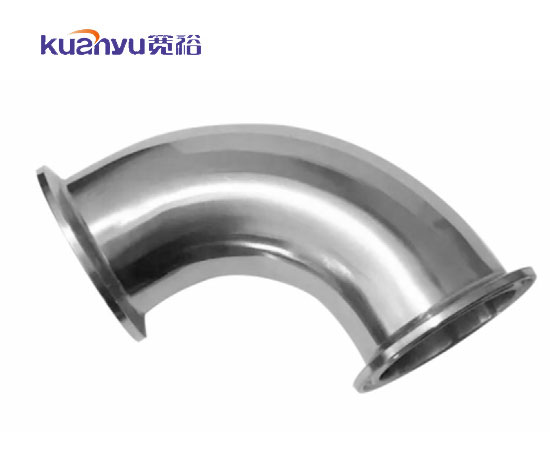 半岛.体育卫生级快装90°弯头配图